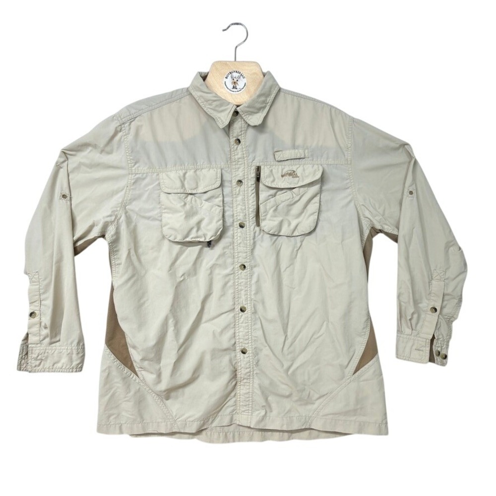 Natural Gear Outdoor Fishing‎ Hiking Shirt Long Sleeve Beige XL